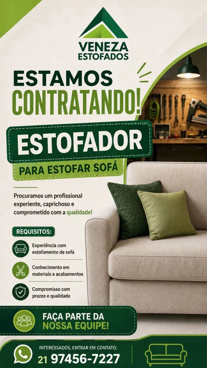 Vagas para estofador 