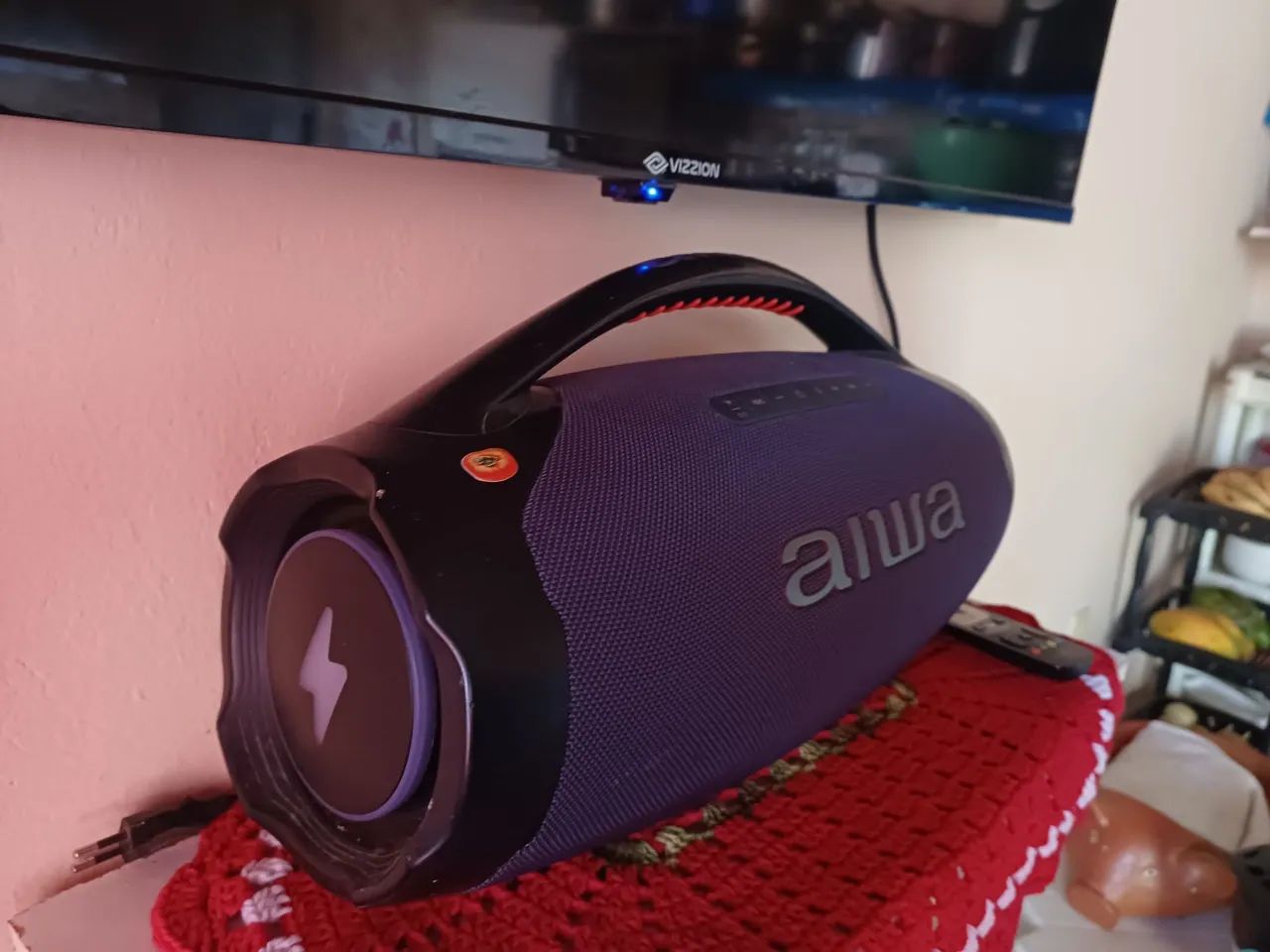 Caixa de som AIWA BOOMBOX BBS-01-LBL - Foto 2