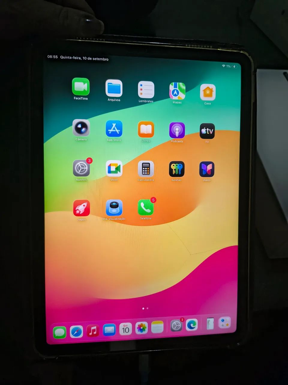 iPad Air 4 geração 256gb com chip 