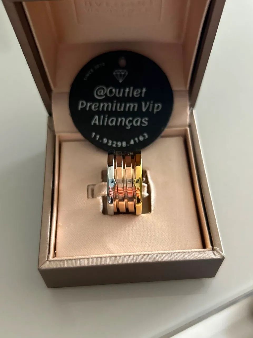 Anel bzero1 bvlgari 3 cores a unidade  - Foto 3