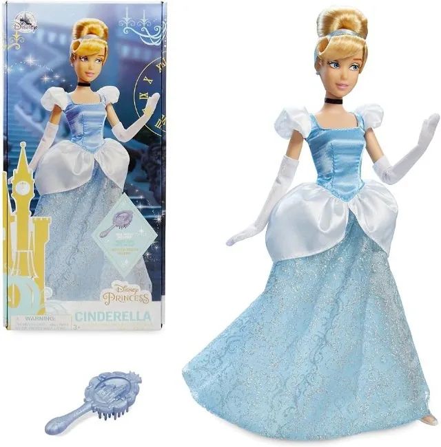 Boneca Clássica da Princesa Cinderela, Oficial da Disney Store, 28 cm