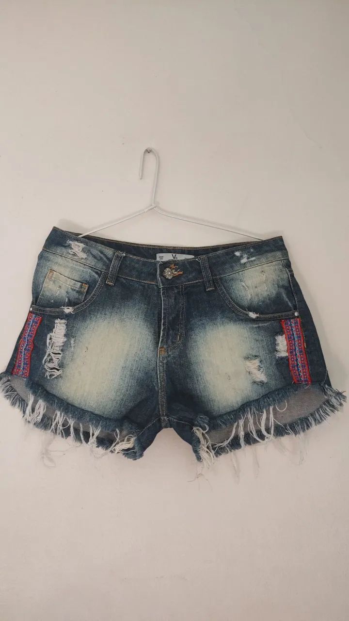 Bermuda jeans feminina 38 - Foto 2