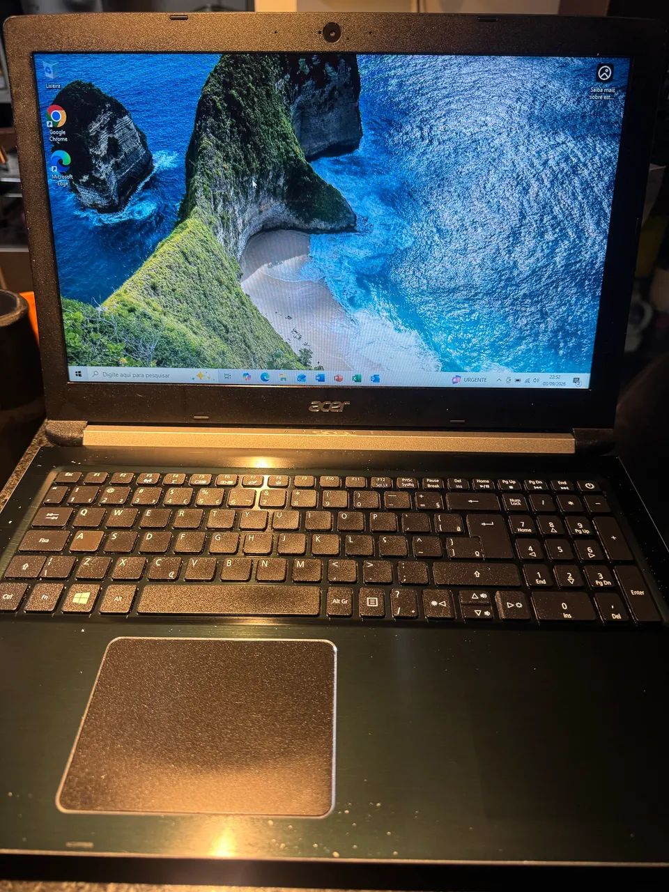 Notebook ACER I5 7ªGen SSD - BARATO!! OPORTUNIDADE!!!