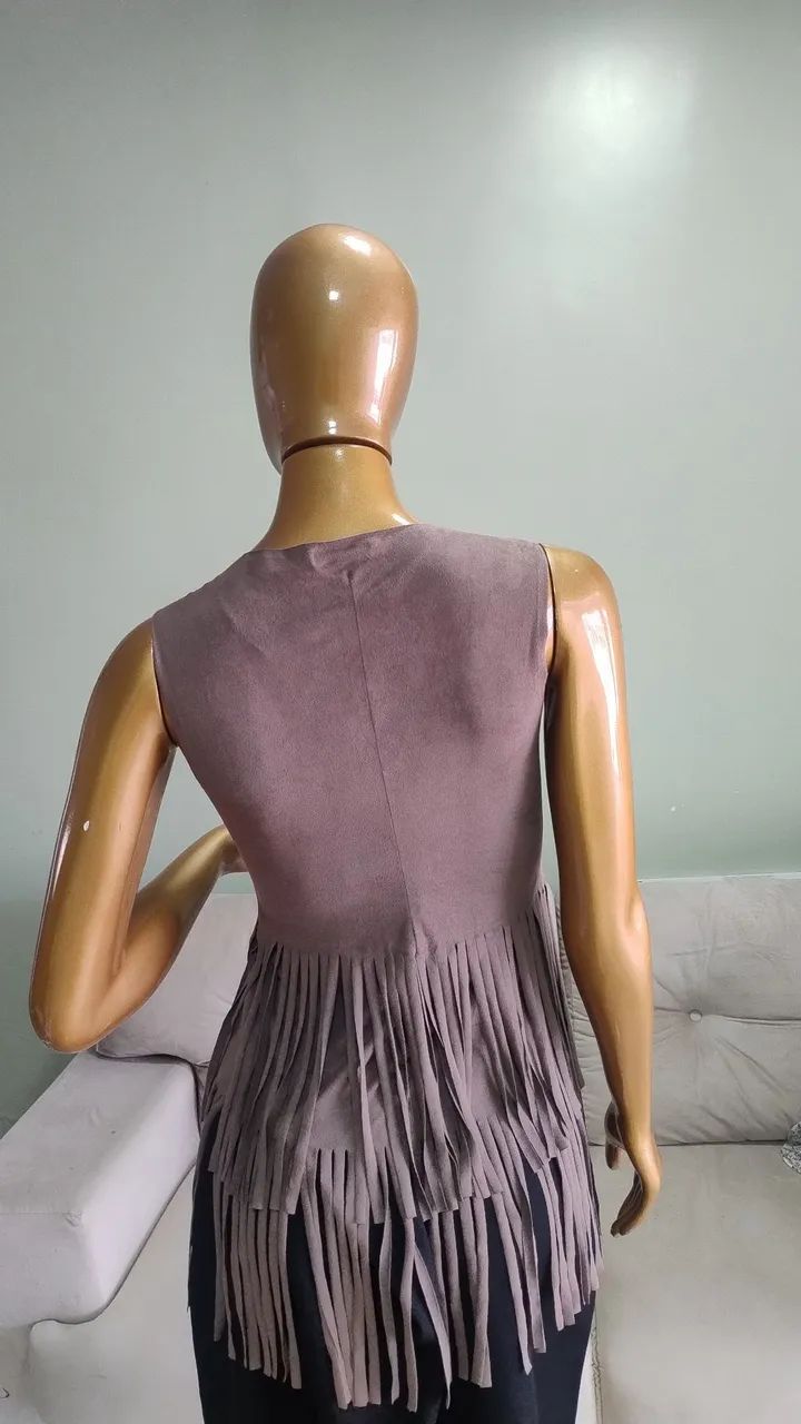 Blusa de franjas marfinno (renner) - M - Foto 3