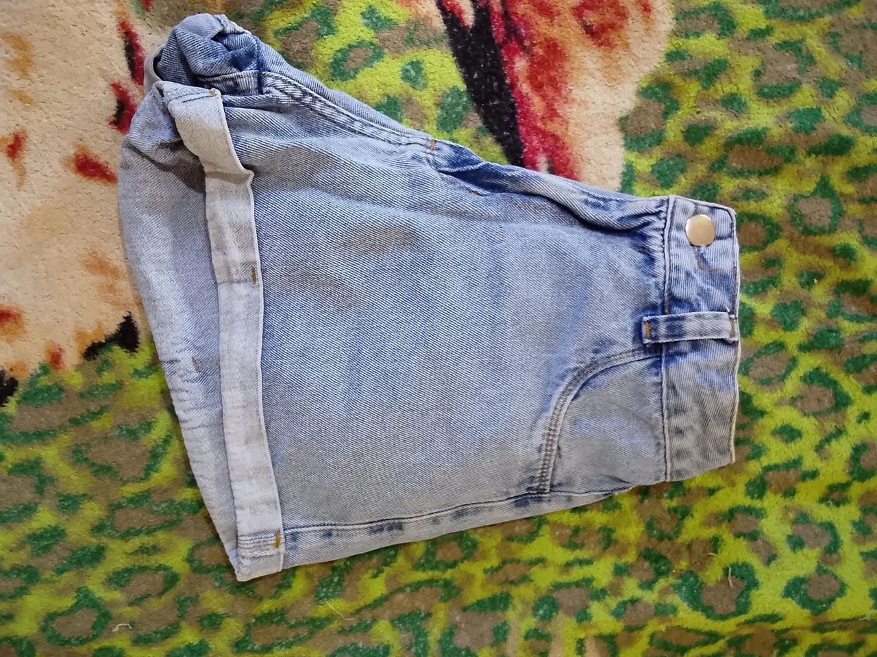 Short jeans cintura alta Tam 40 - Foto 2