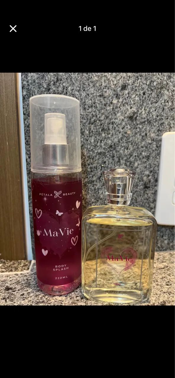 Kit body splash + perfume pétala beauty