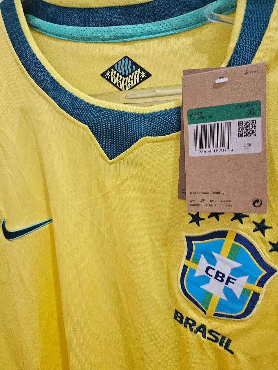 Camisa Brasil Xl amerela - Foto 3