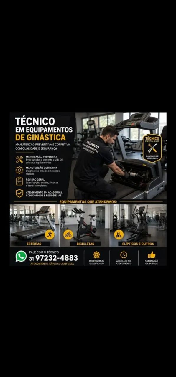 Manutenção em esteiras 