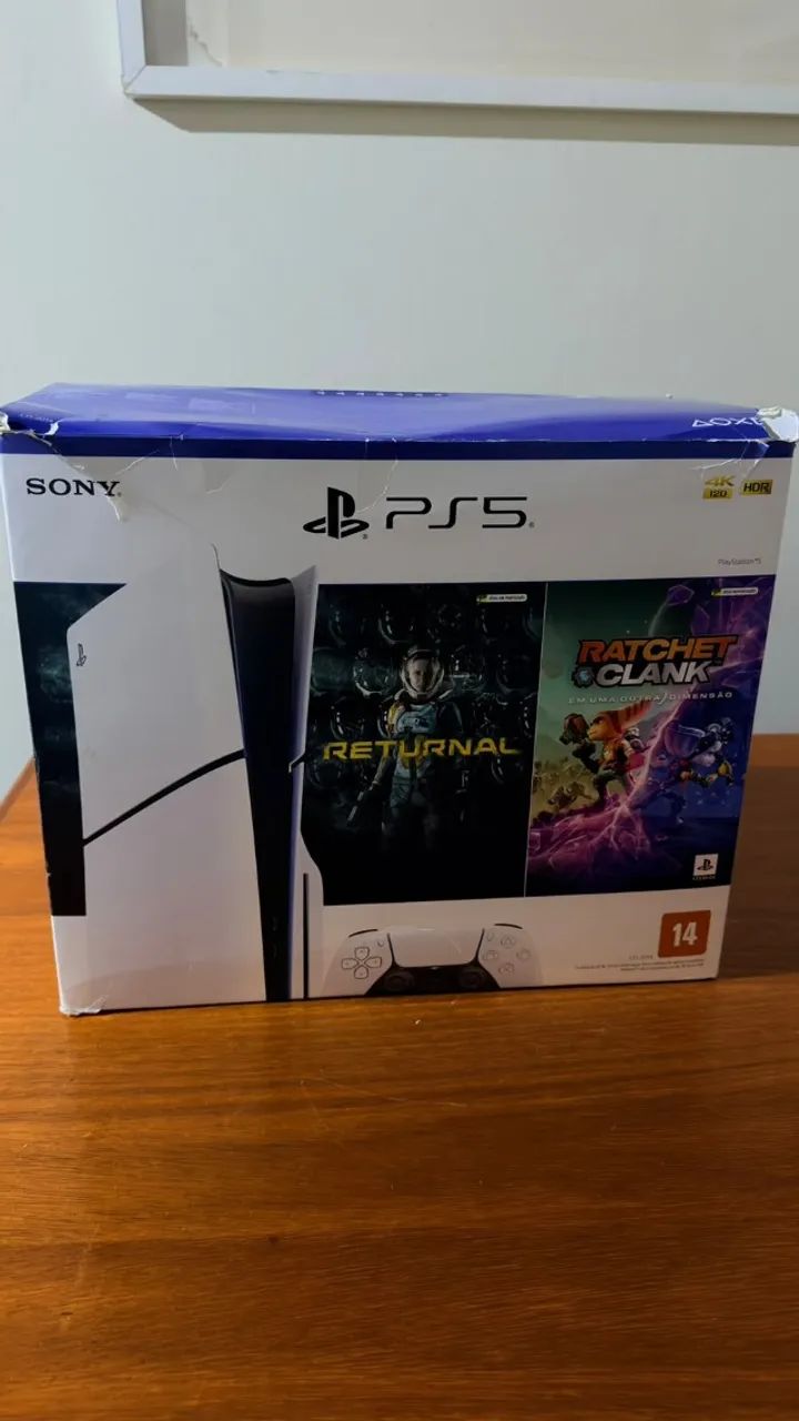 PS5 SLim 1 TB, Com Leitor, Completo. - Foto 2