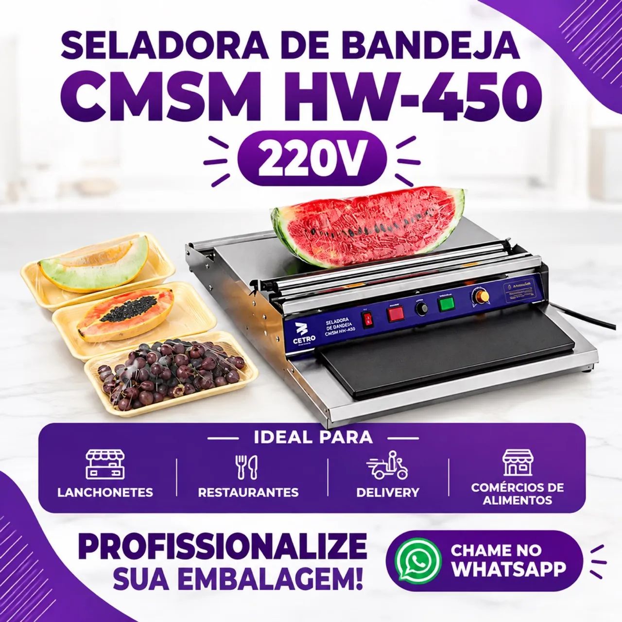 Seladora de bandeja