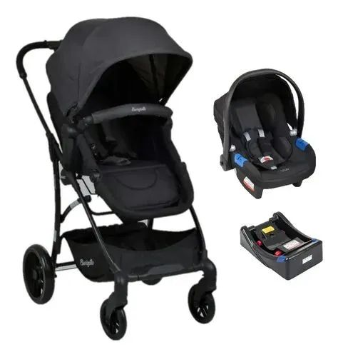 Carrinho com bebê conforto
