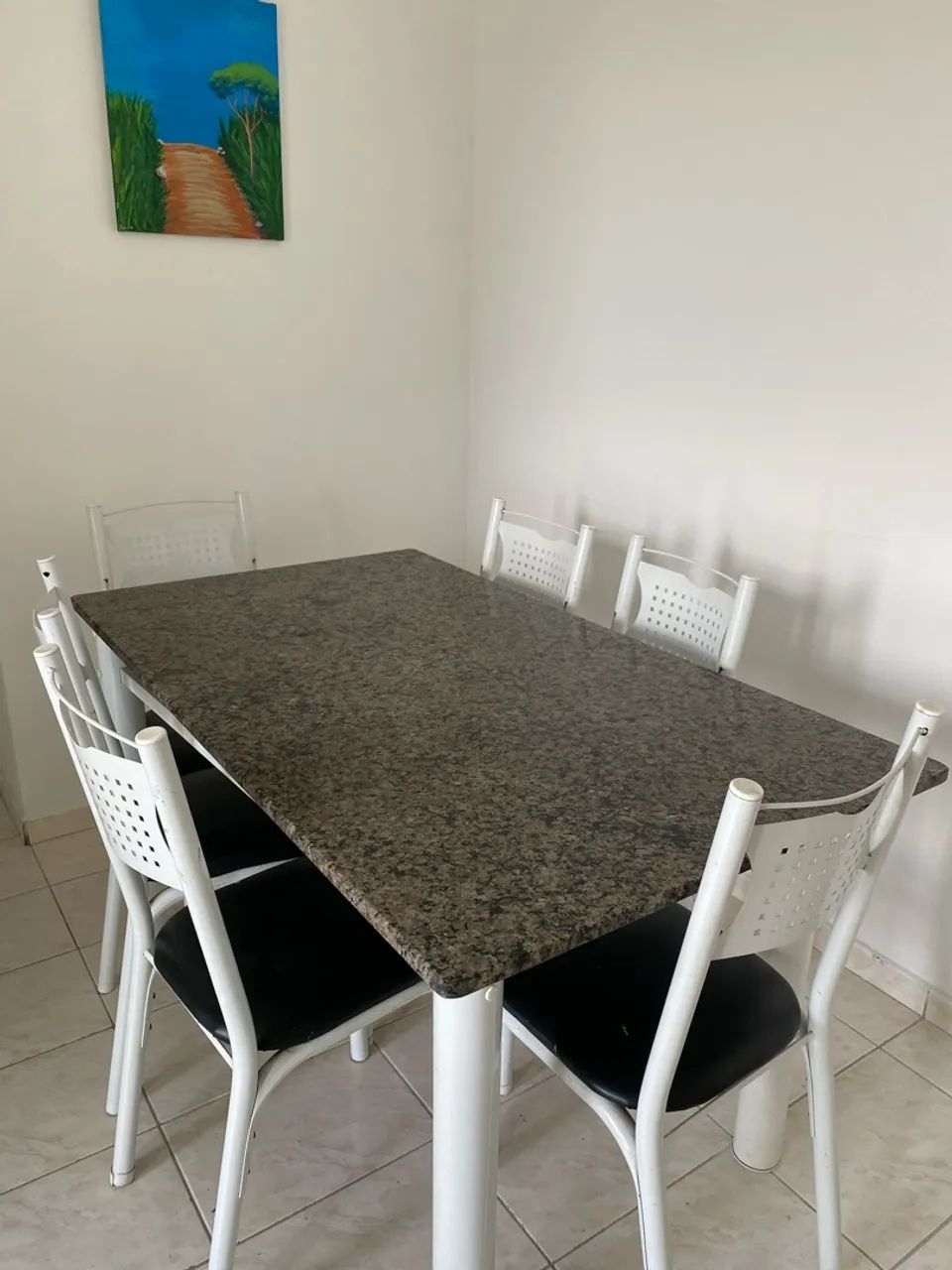 Mesa de pedra estilo mármore  - Foto 4
