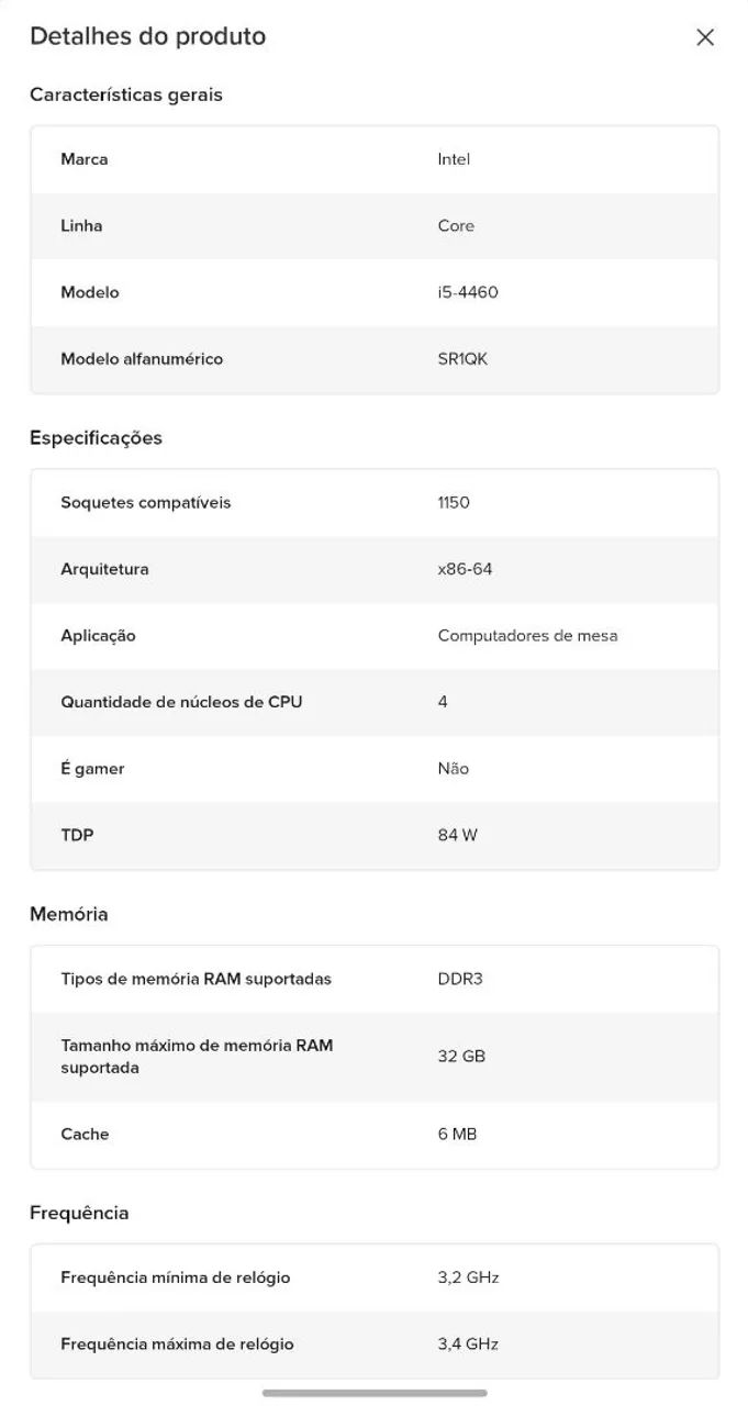 Processador Intel Core 15 4460 3.2ghz (Usado)   - Foto 5