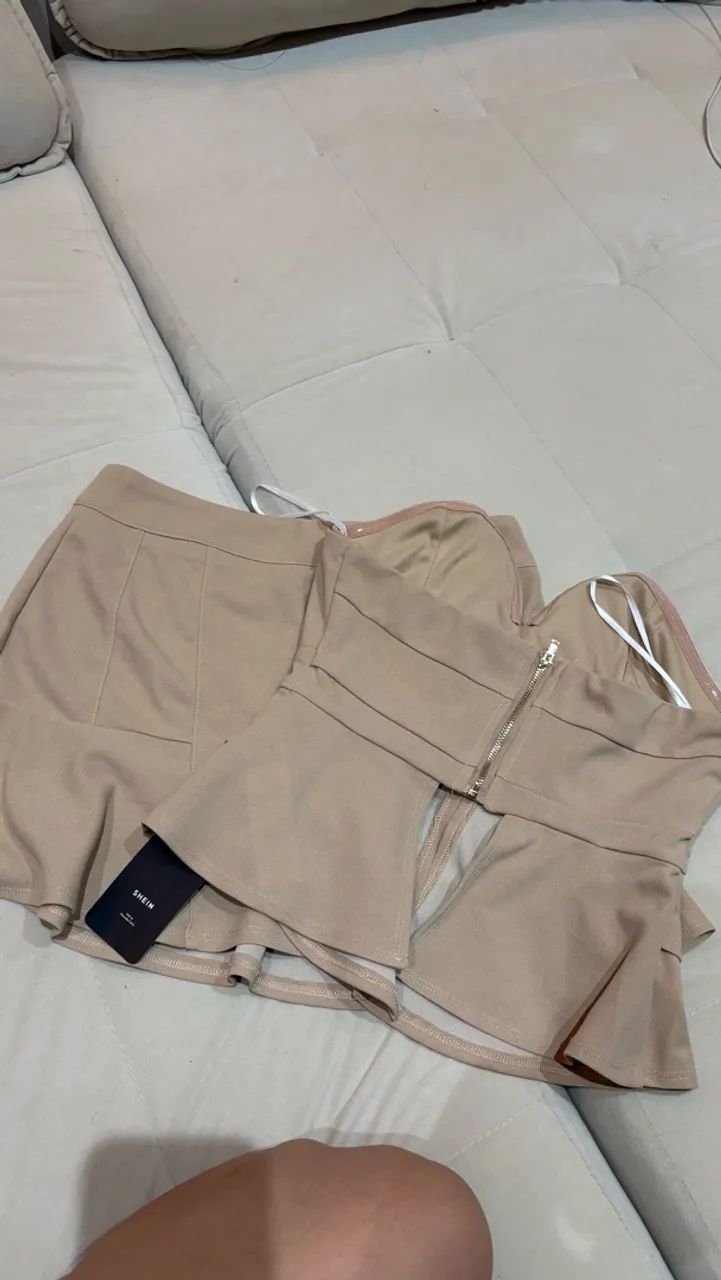 Conjunto bege tomara que caia  - Foto 2