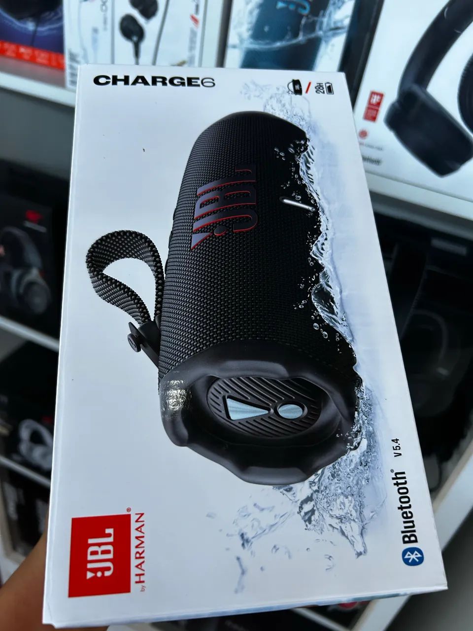 Caixa de som original JBL Charge 6 até 28h de bateria ?