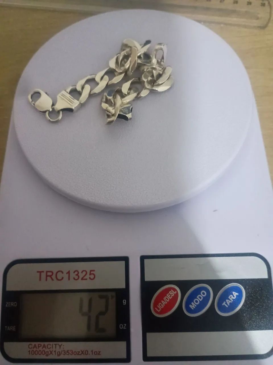 Pulseira de prata Grossa 925 - Foto 5