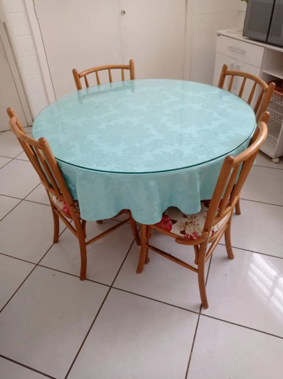Mesa jantar redonda 4 lugares