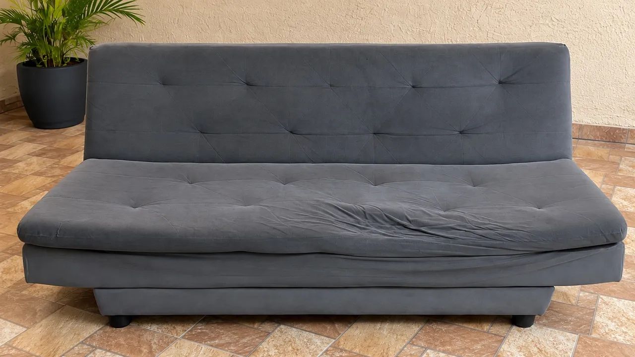 Sofá cama cinza  - Foto 2