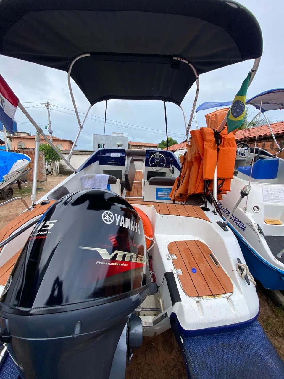 Lancha cobra com motor 115 Vmax - Foto 5