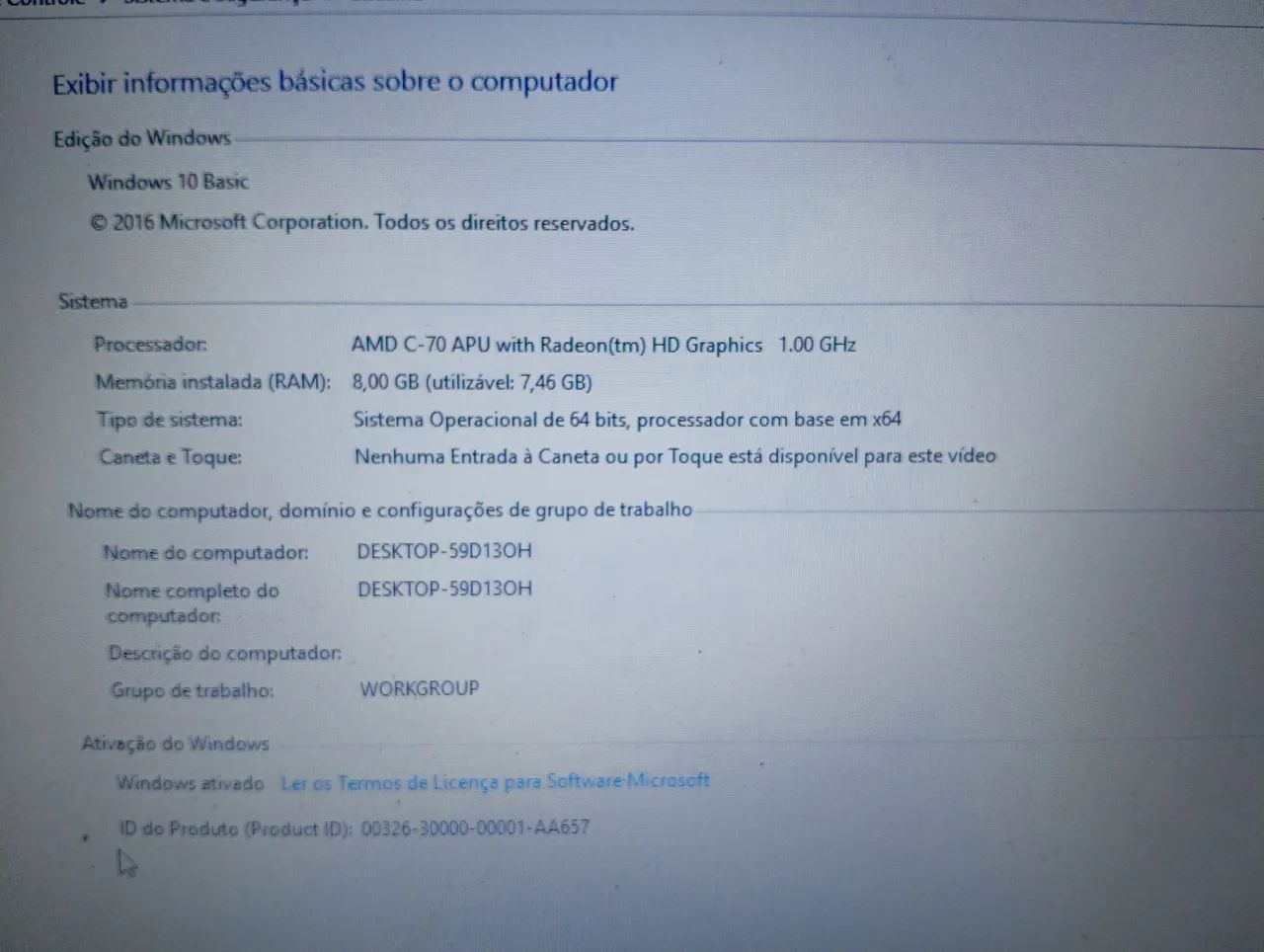 Notebook POSITIVO. AMD dual Core. 8 GB de memória. HD de 500Gb. Funcionando perfeitamente. - Foto 5
