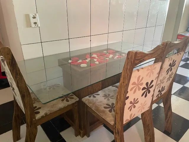 Mesa de jantar vidro