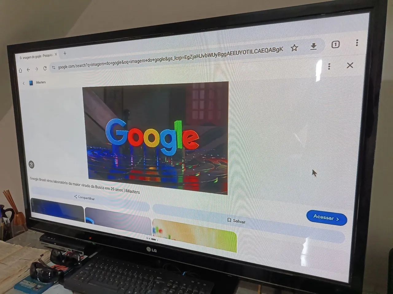 Monitor De Pcs e TV LG 55" Polegadas 2 Em 1 Com Teclado,Mouse e Controle Impecável  - Foto 2