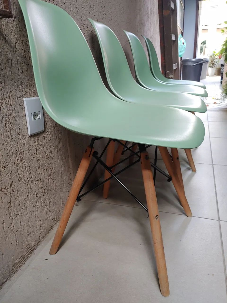 4 Cadeiras Charles Eames Eiffel - Foto 4