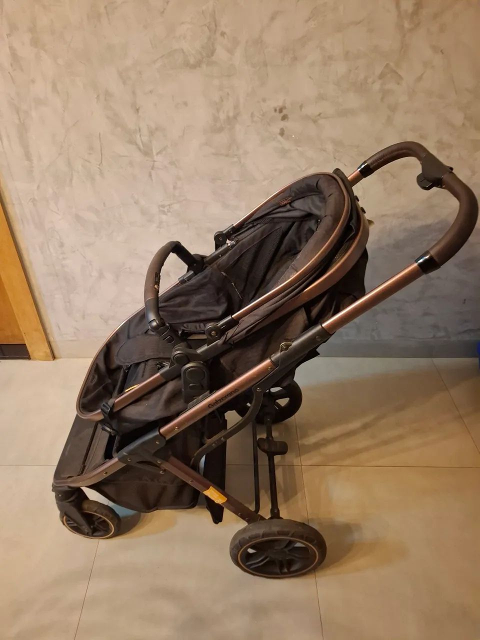 carrinho de bebê moisés com bebe conforto galzerano - Foto 3