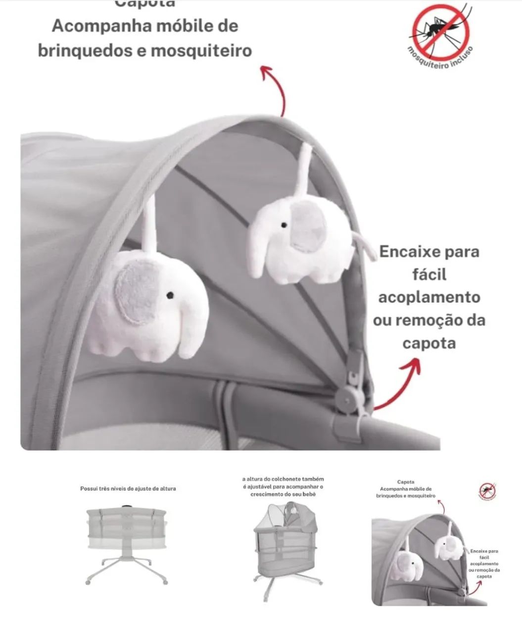 Berço Moisés portátil  - Foto 4