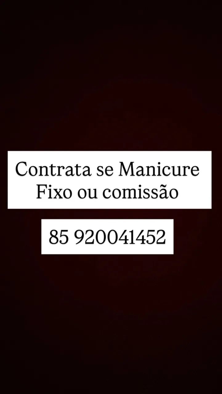 Vaga para manicure / cabeleireiro 