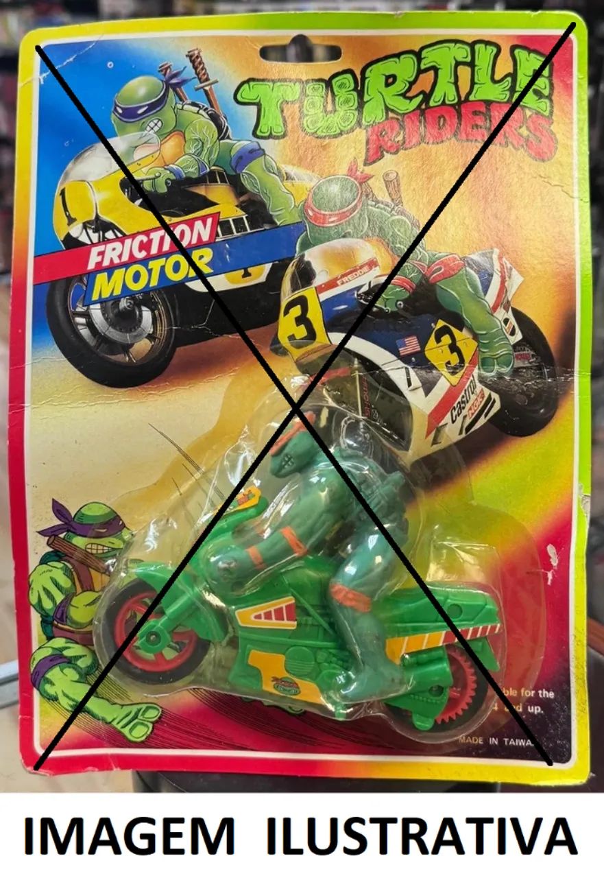 Turtle Riders - Donatello Motorcycle Friction Motor - Moto das