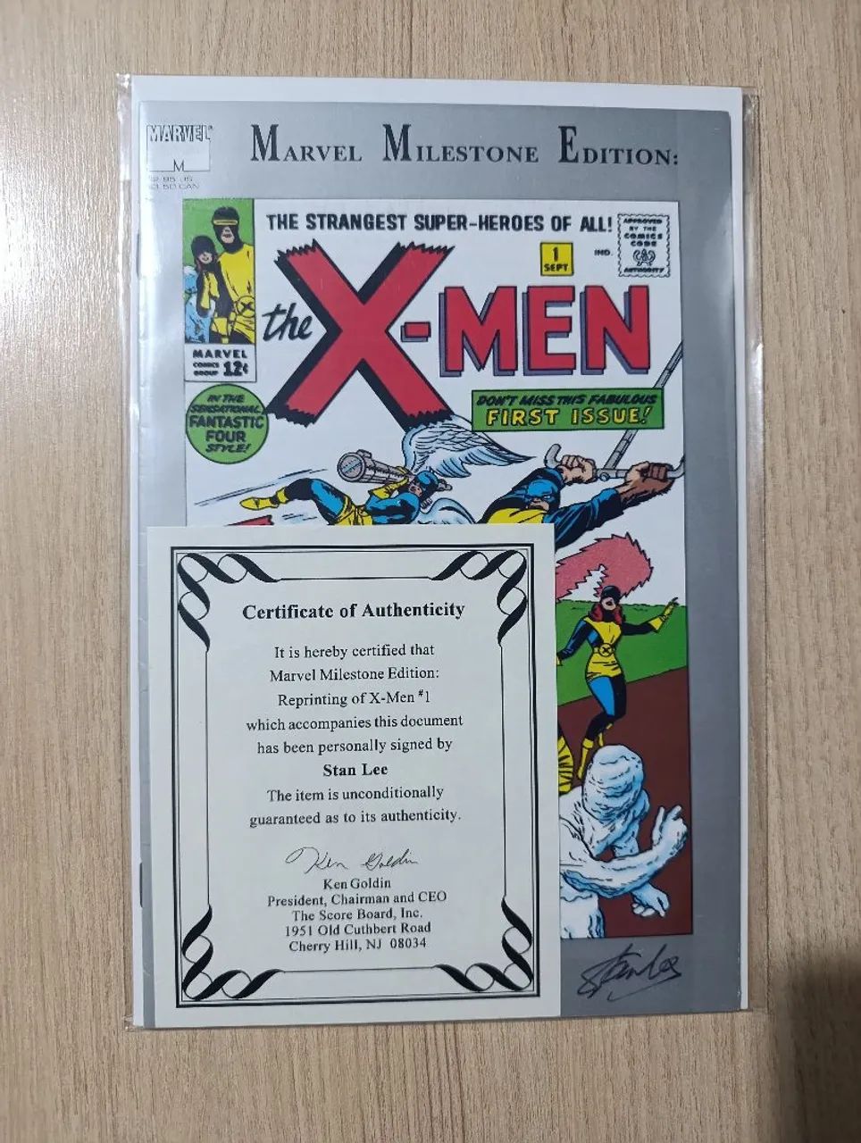 Marvel Milestone Edition: X-Men #1 Autografada por Stan Lee