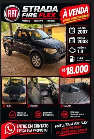 Fiat Strada 1.4 MPI Fire Flex 8V CS 2008 - Foto 2