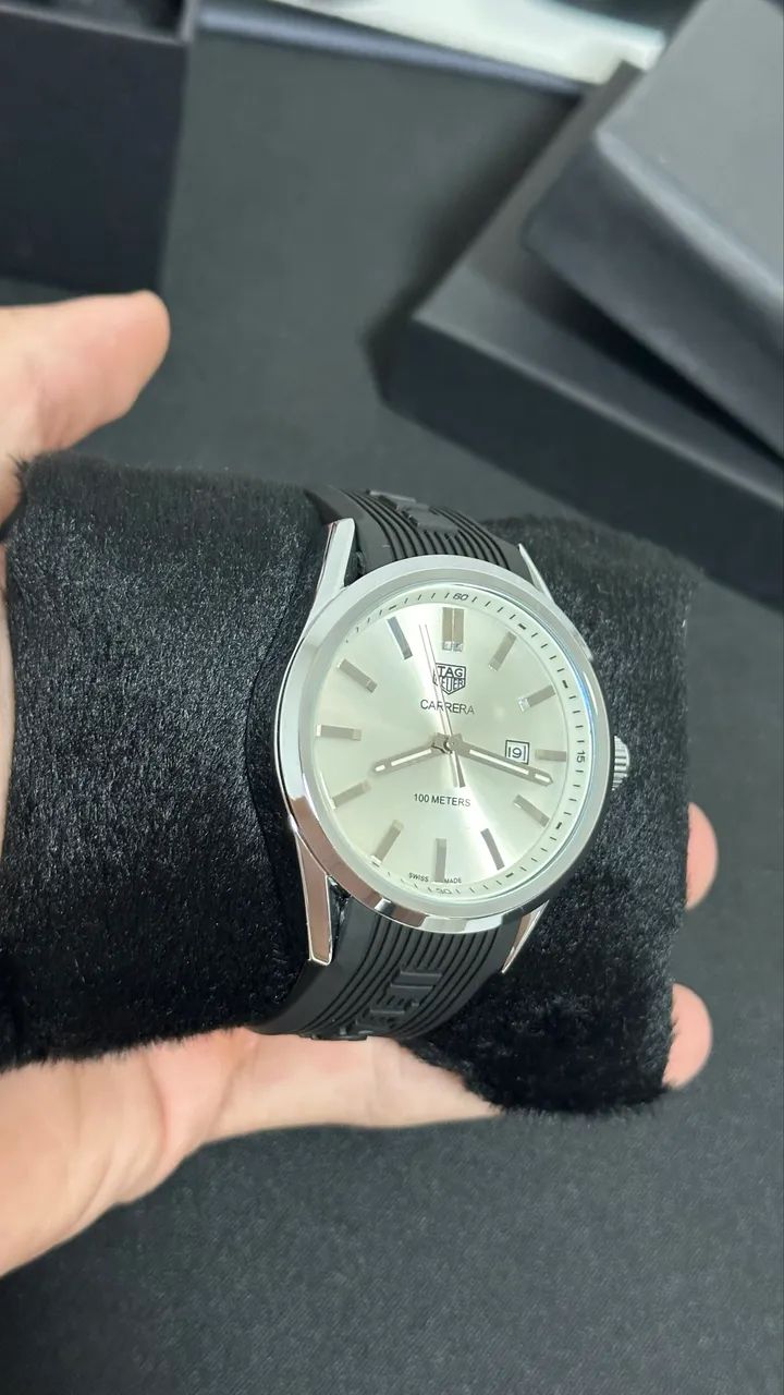 Relógio masculino casual branco 