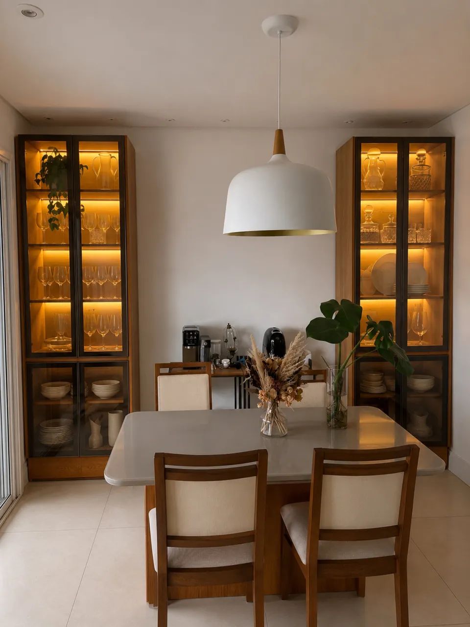 Tampo De Mesa De Jantar Retangular 120x80cm Em Mdf E Vidro Off White Off Withe - Foto 4