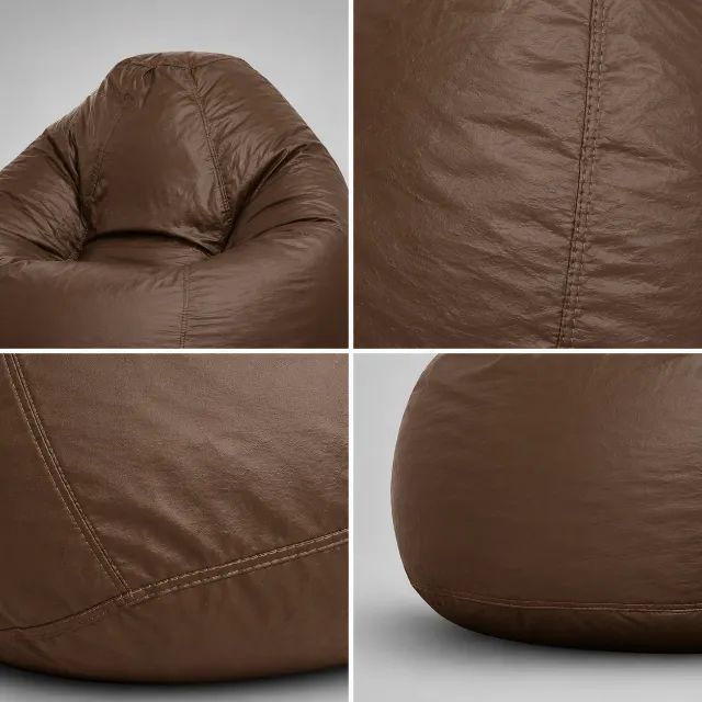 Puff  Big Conforto Com Enchimento Modelo Pêra Quarto Sala Grande - Foto 3