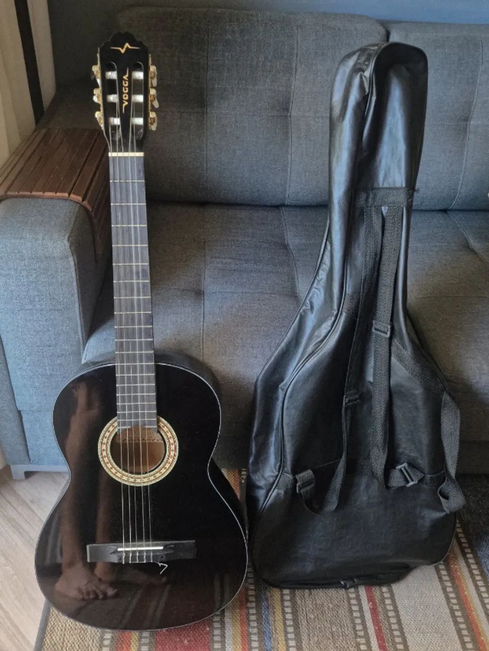 Violão Vogga (VCA204BK) com capa - Pouquíssimo uso