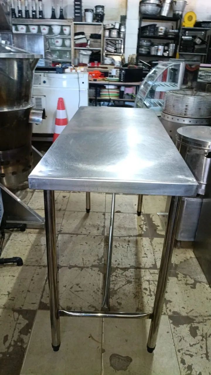 bancada aço inox 135x54x90 - Foto 3