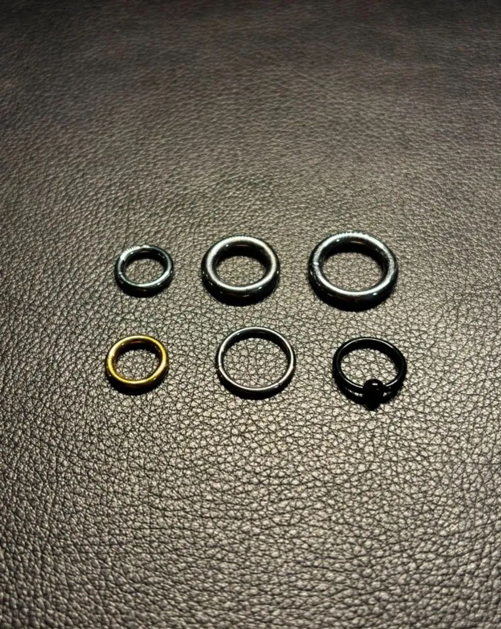 Kit de Piercings Titânio Clicker Diversos Tamanhos