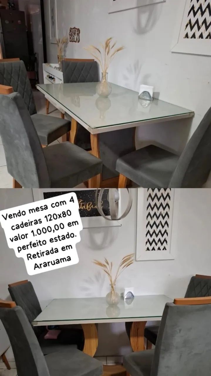 Mesa de jantar + cadeiras