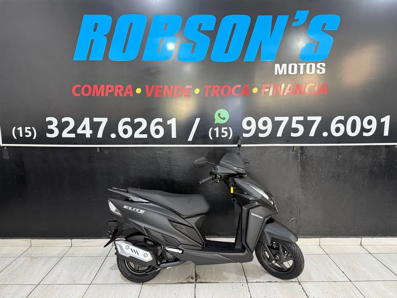 Honda Elite 125c 2027 0km já documentada e emplacada 