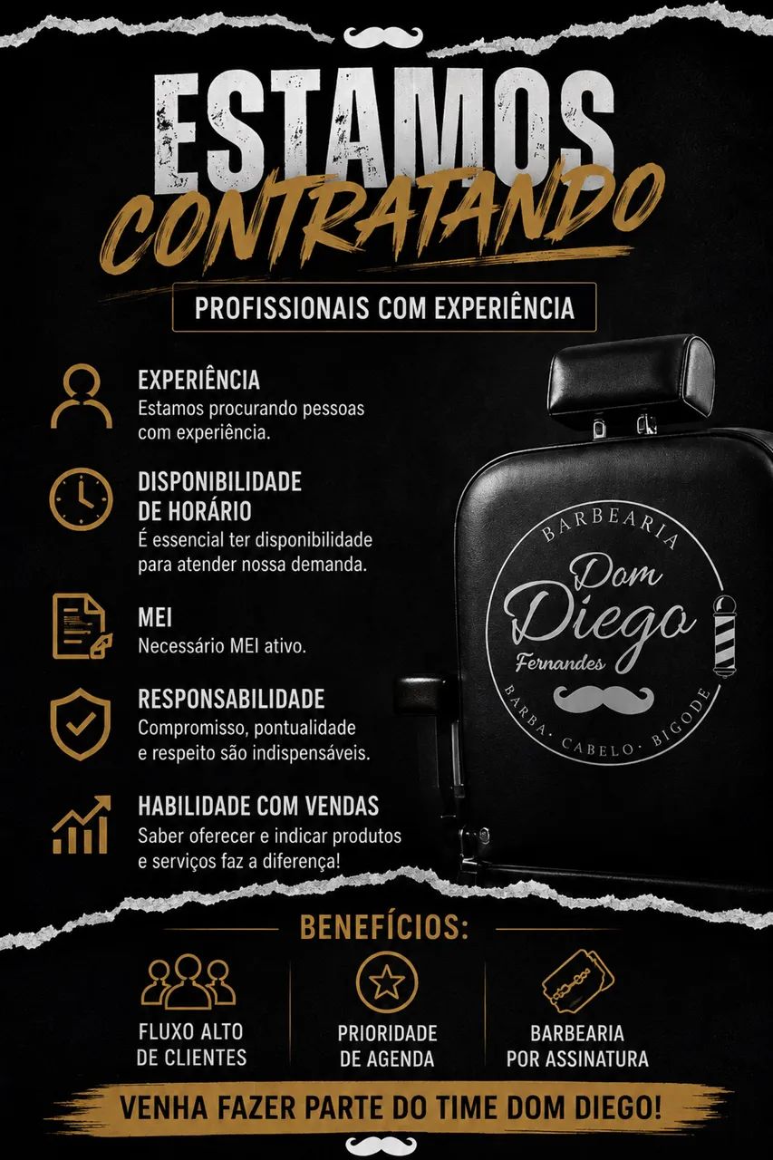 Vaga para barbeiro 