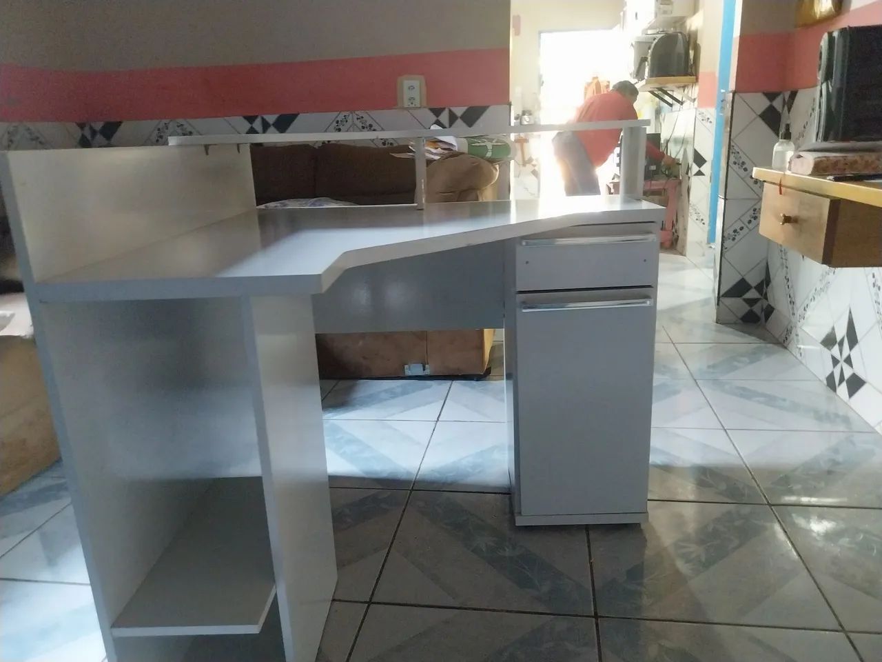 Escrivania Branca 100% MDF - Foto 2