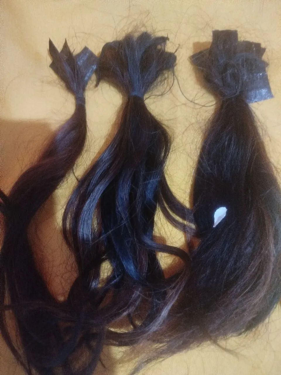 Cabelo Humano preto e mesclado 254 gramas com 35cm. - Foto 3
