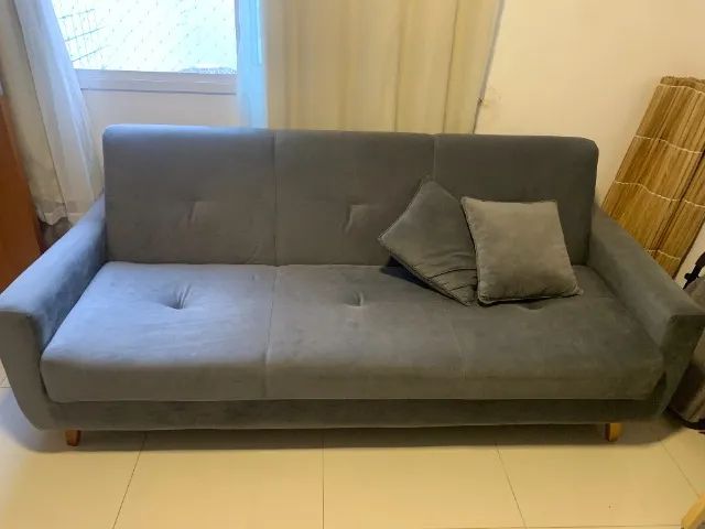 SOFÁ-CAMA DE CASAL COM BAÚ - Foto 3