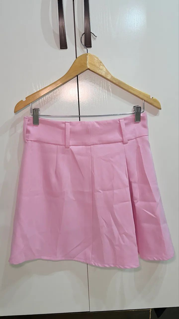 Saia rosa rodada 