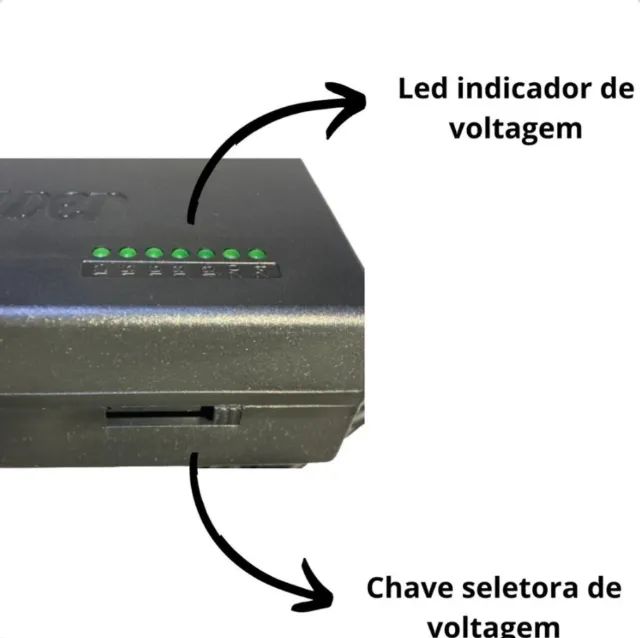 Fonte de Alimentação Universal 120W Compatível com Diversos Notebooks com 10 Adaptadores - Foto 2
