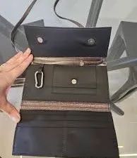 Melissa bolsa wallet grafite com glitter  - Foto 4