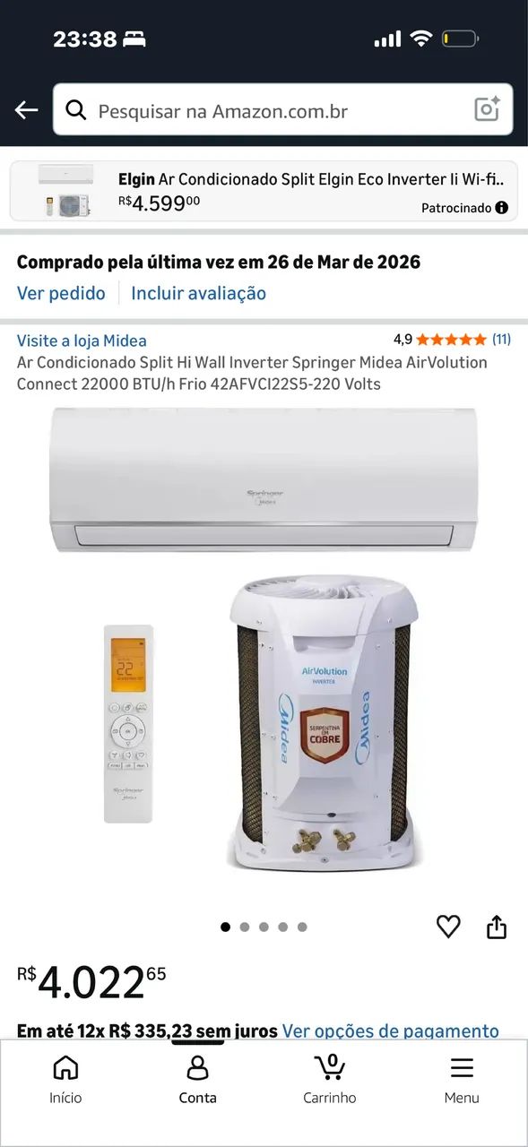 Ar condicionado novo sem uso!!! - Foto 3