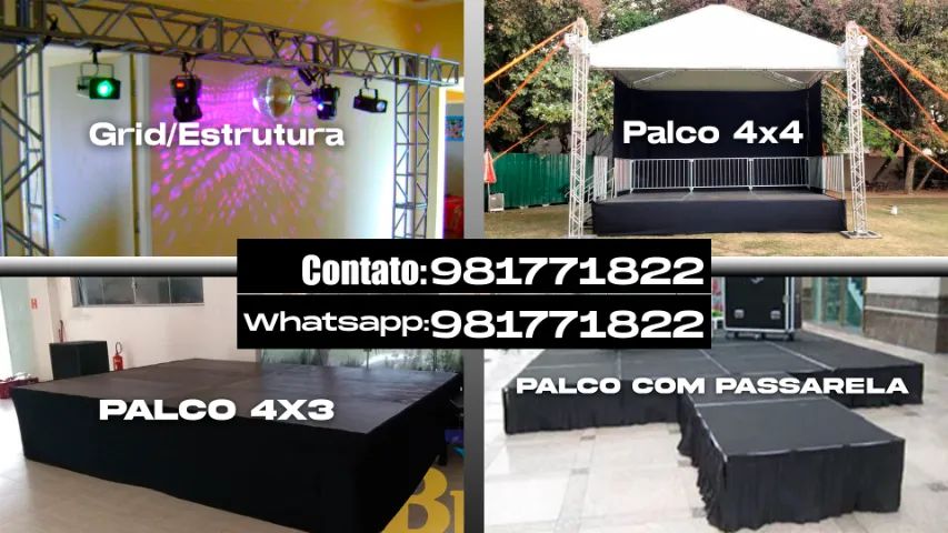 Aluguel de palco para festas e eventos!